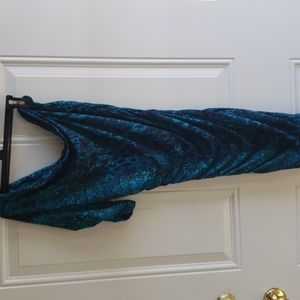 Sexy slinky snake skin dress one shoulder